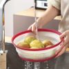 1pc Kitchen Foldable Microwave Food Cover; Fresh-Keeping Reusable Proof Clear Refrigerator Preservation Lid